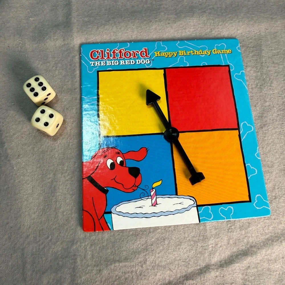 Clifford The Big Red Dog Happy Birthday Game Vintage Y2K Roseart Complete